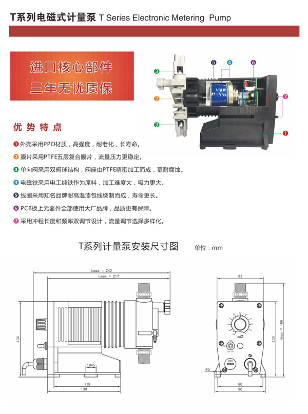 T係列電（diàn）磁式計量泵